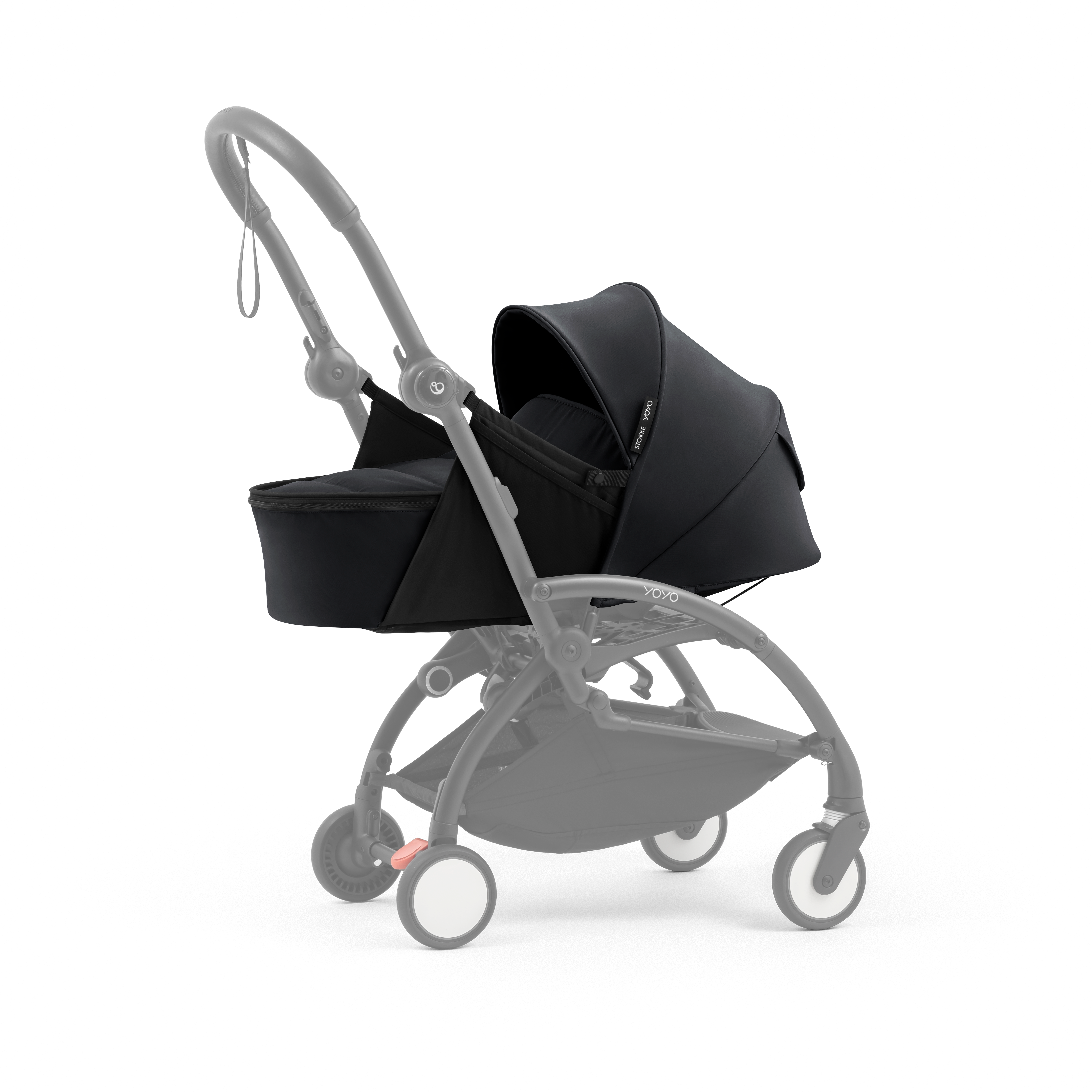 YOYO5 Newborn Pack, Black. Profile, angled view. galery image 1